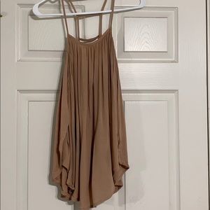 Tan Tank with open back